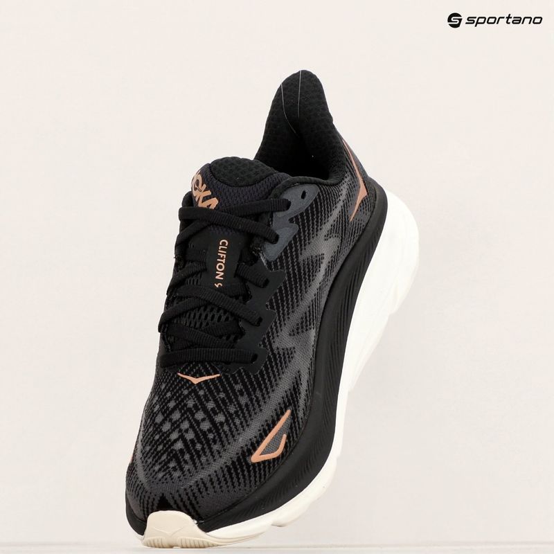Дамски обувки за бягане HOKA Clifton 9 black/rose gold 9
