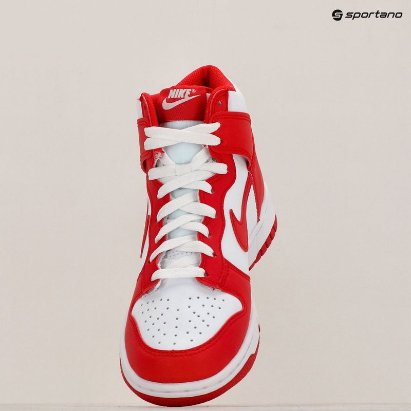 Обувки Nike Dunk High white/university red 9