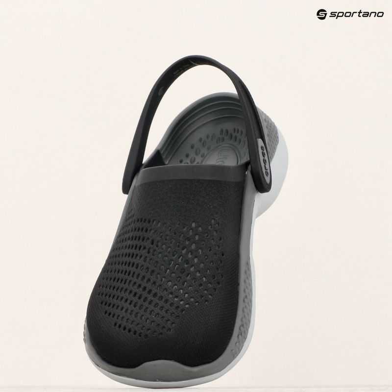 Джапанки Crocs LiteRide 360 Clog black/slate grey 16