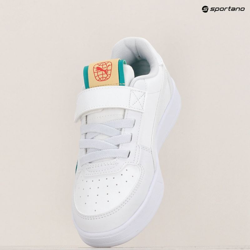 Детски обувки PUMA Caven 2.0 Ready, Set, Better AC+ PS puma white/cobalt glaze/sparkling green 11