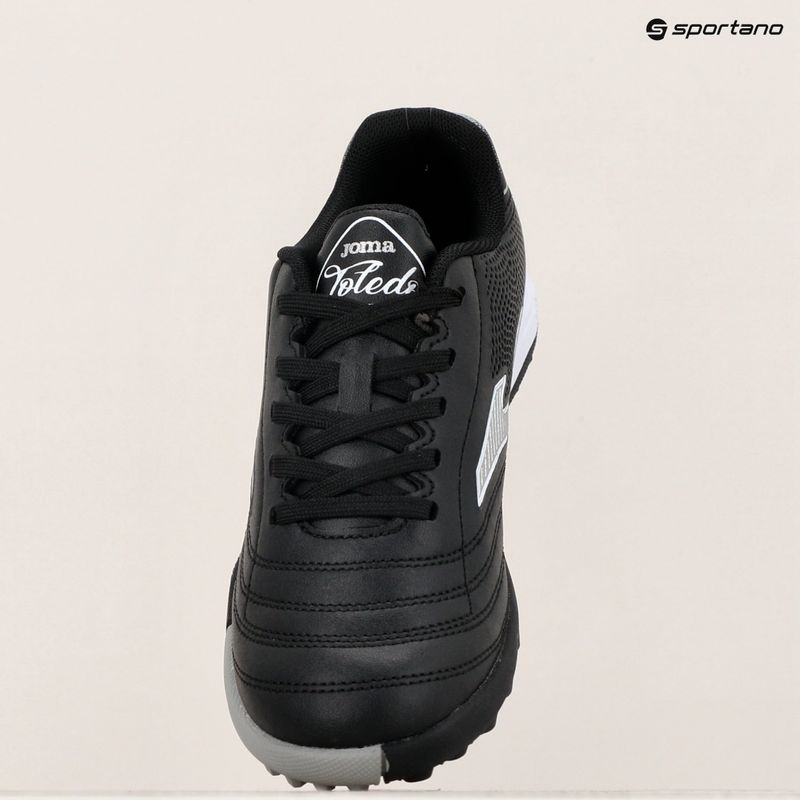 Детски футболни обувки Joma Toledo Jr TF black/white 9