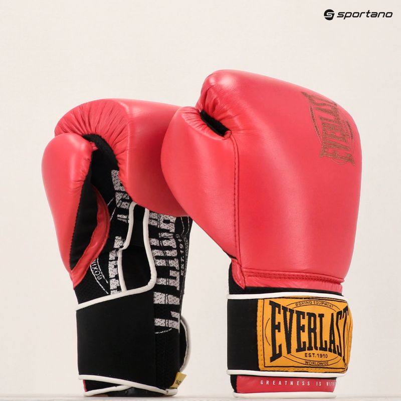 Боксови ръкавици Everlast 1910 Classic Pro red 9