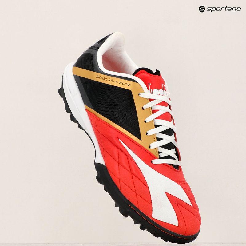 Мъжки футболни обувки Diadora Brasil Sala Elite TF milano red/white/black 9