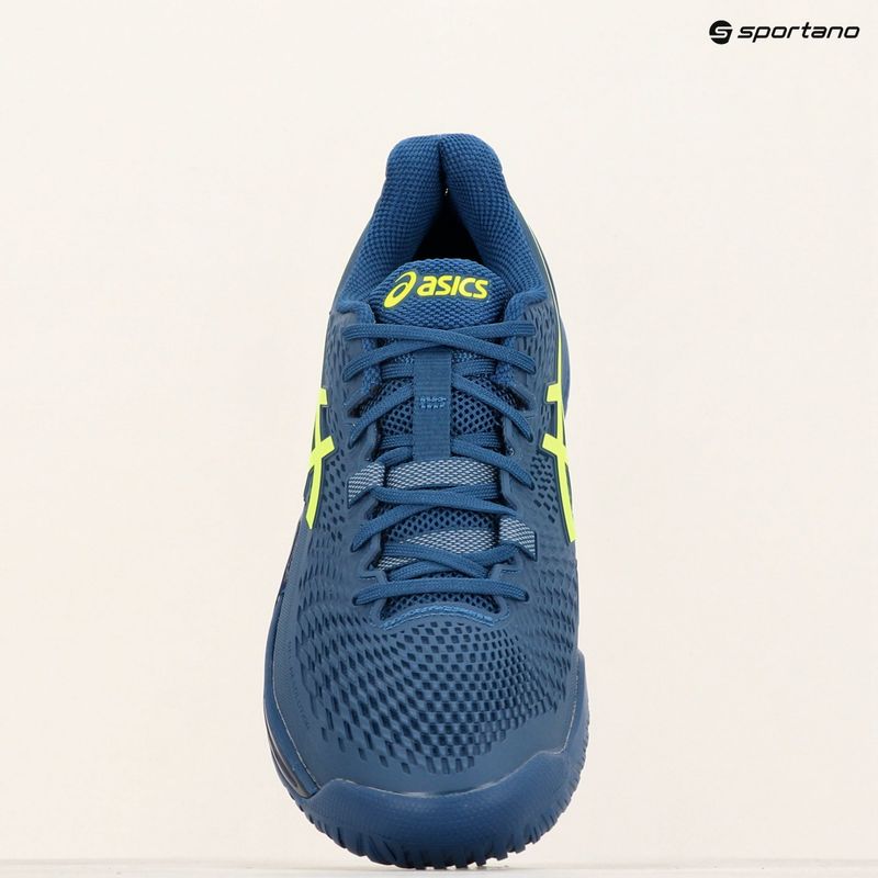 Мъжки обувки за тенис ASICS Gel-Resolution 9 mako blue/safety yellow 15