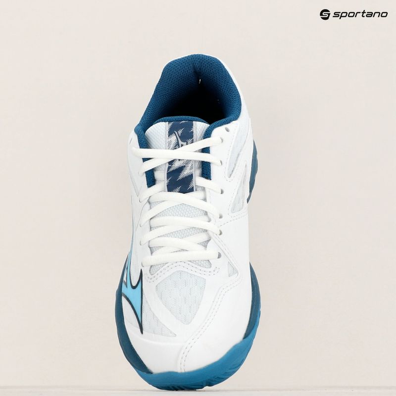 Детски обувки за волейбол Mizuno Lightning Star Z7 white/sailor blue/silver 9