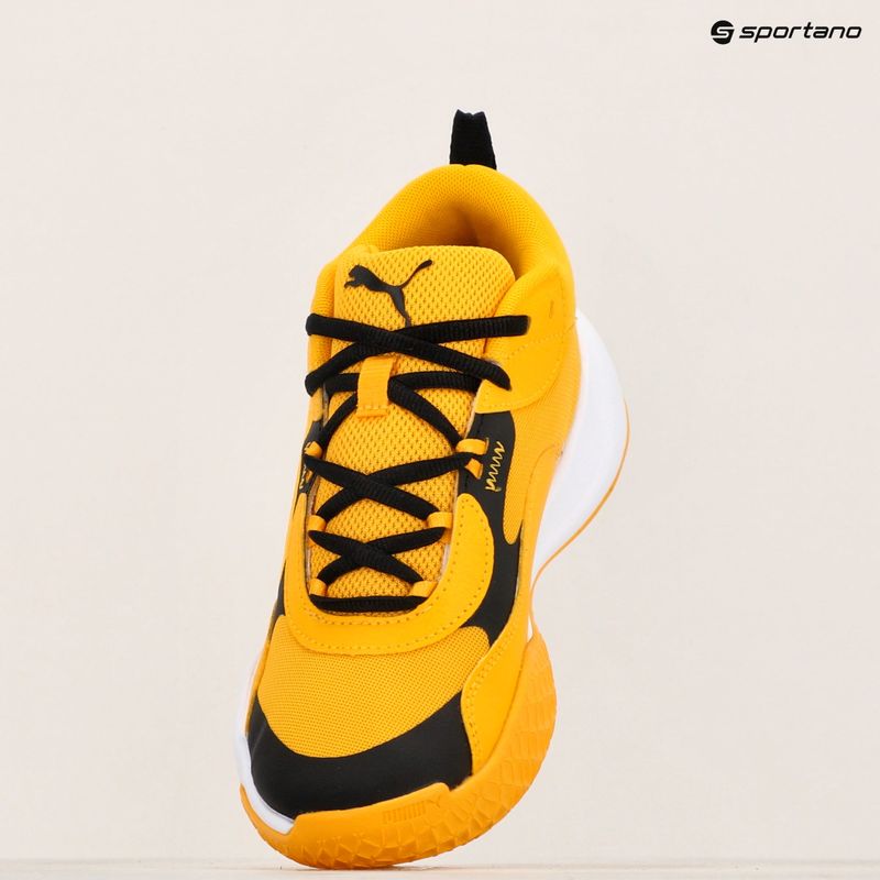 Детски баскетболни обувки PUMA Playmaker Pro JR yellow sizzle/puma blackl 16