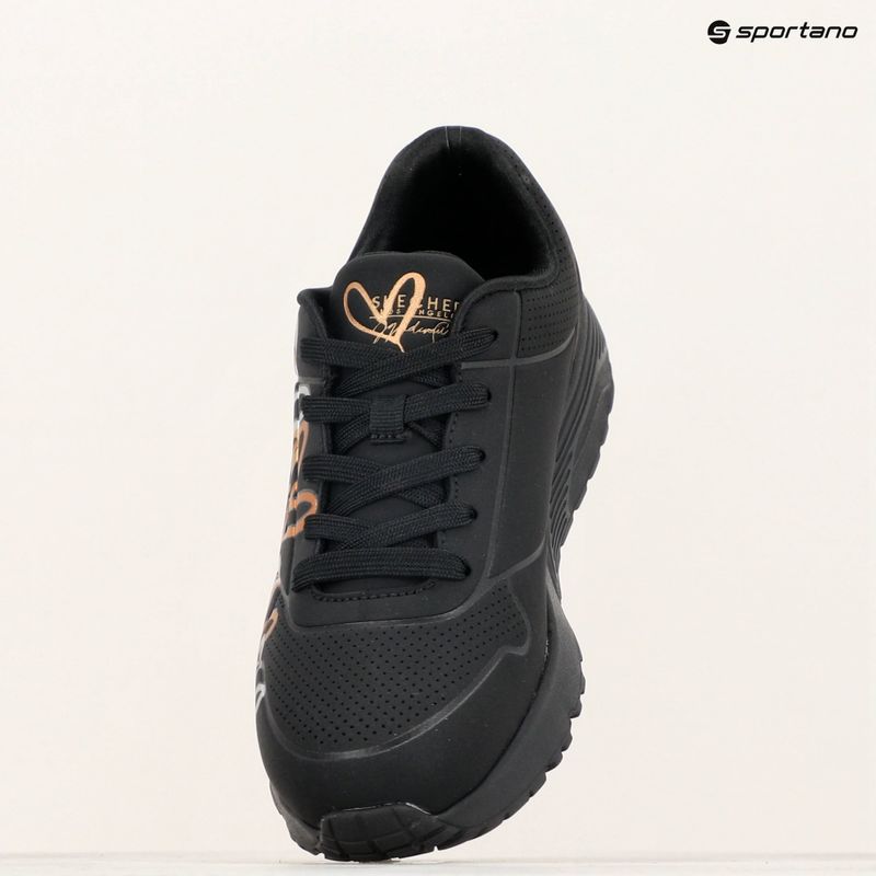 Детски обувки SKECHERS JGoldcrown Uno Lite Metallic Love black/gold 11