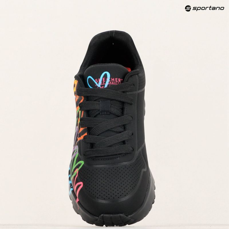 Детски обувки SKECHERS JGoldcrown Uno Lite Spread The Love black/multicolor 11