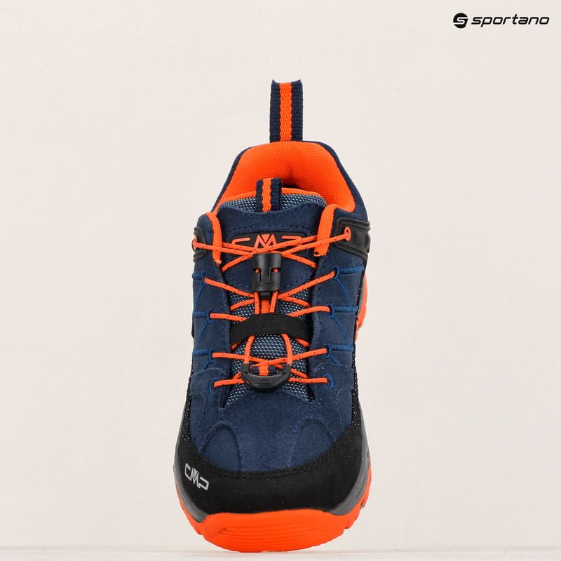 CMP детски ботуши за трекинг Rigel Low Wp b.blue / arancio 16