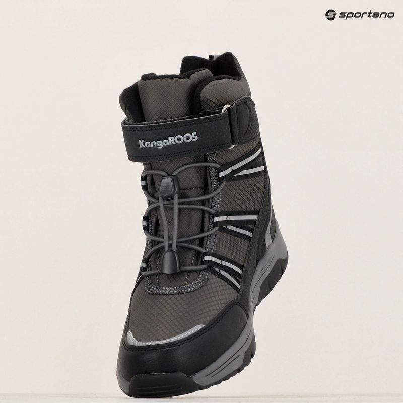 Юношески ботуши за сняг KangaROOS K-MJ Eldora EV RTX jet black / steel grey 16