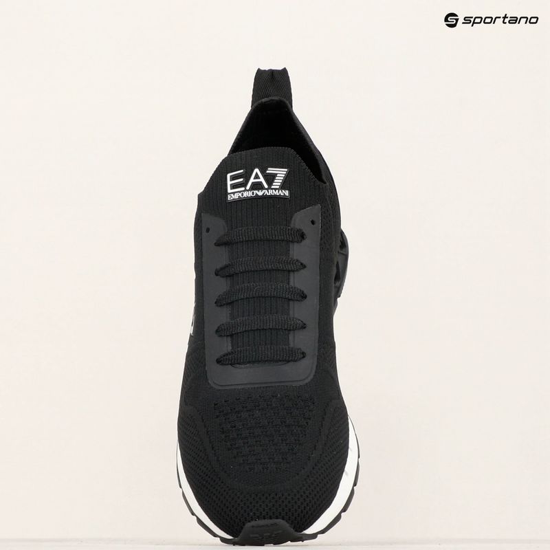 EA7 Emporio Armani Black & White Legacy Knit черни/бели обувки 16