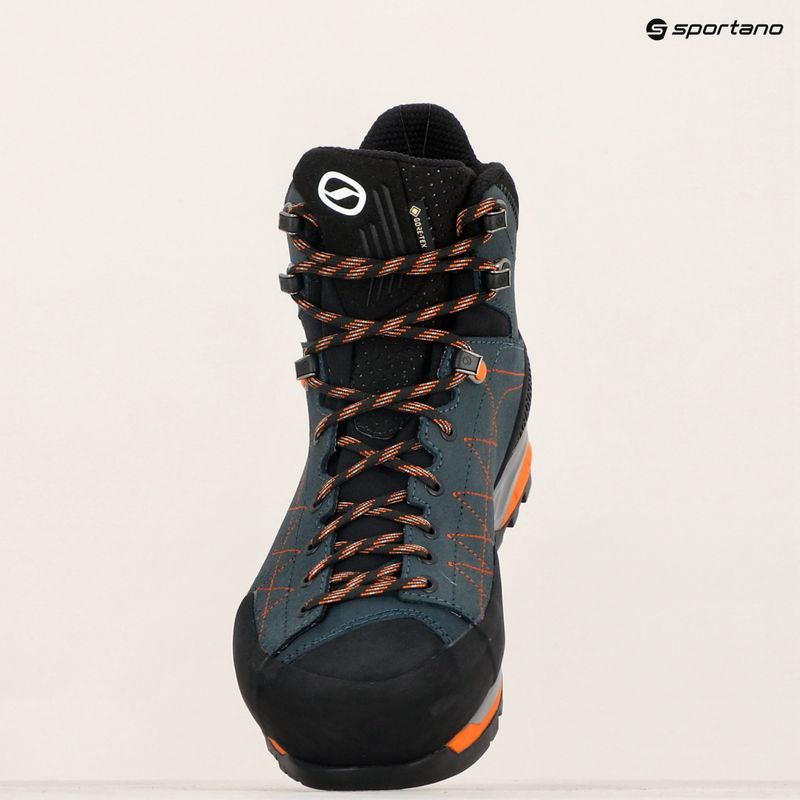 Мъжки туристически обувки SCARPA Zodiac TRK GTX petrol/rust orange 16