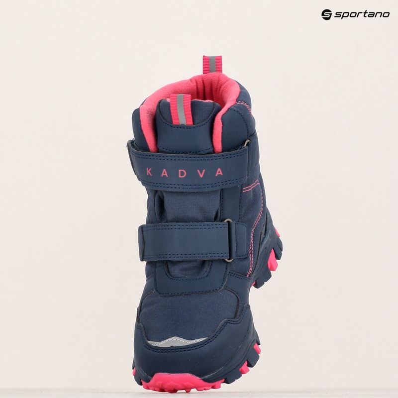 Детски ботуши за сняг KADVA Snowey Mid WP navy/fuchsia 13