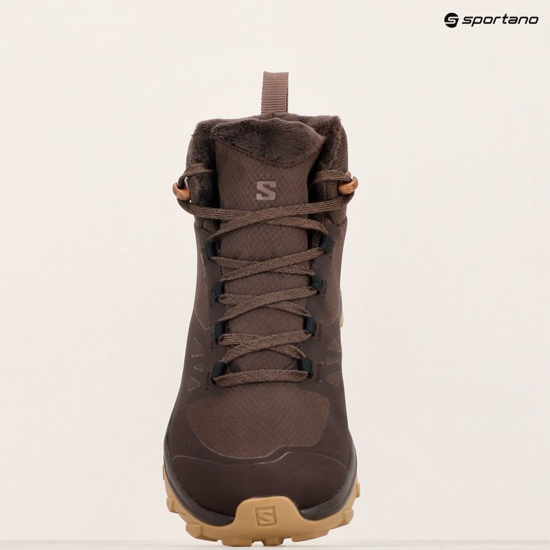 Дамски туристически обувки Salomon Outsnap CSWP black coffee/pepercorn/gum 16