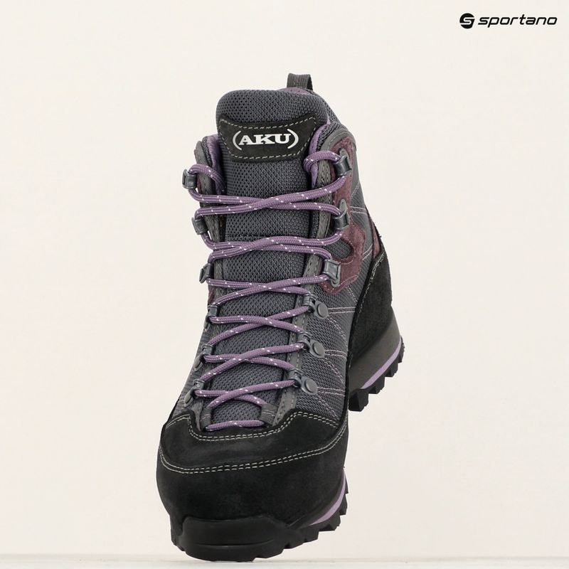 Дамски обувки за трекинг AKU Trekker Lite III Wide GTX anthracite/violet 12