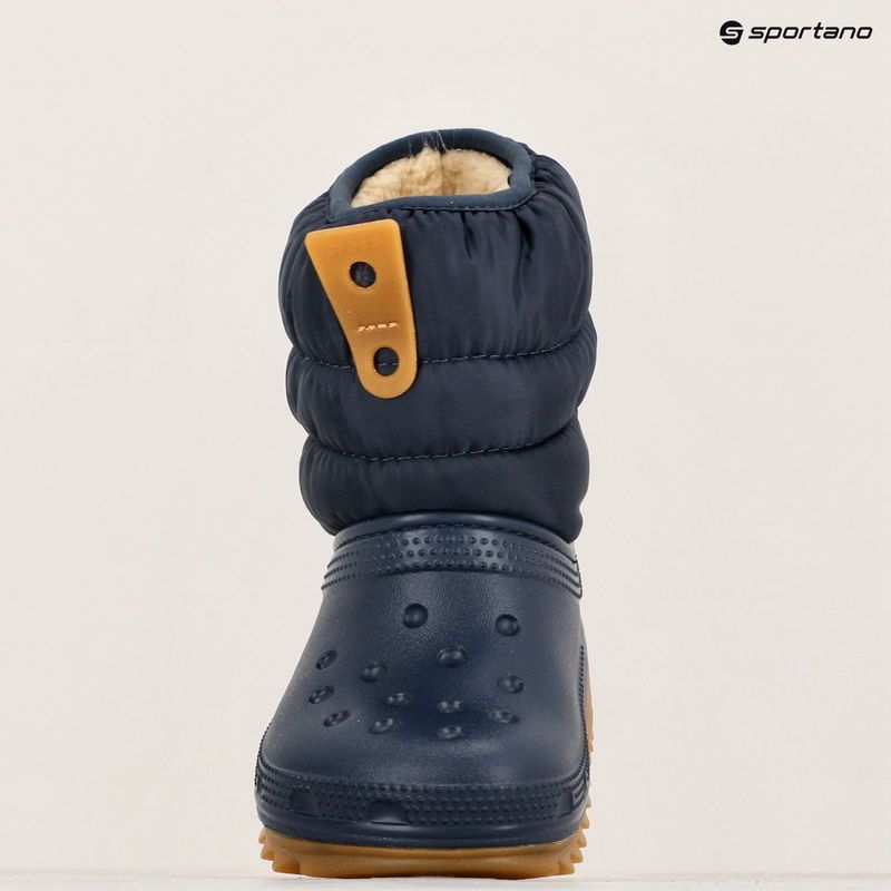 Детски ботуши за сняг Crocs Classic Neo Puff Boot Toddler navy/gum 9