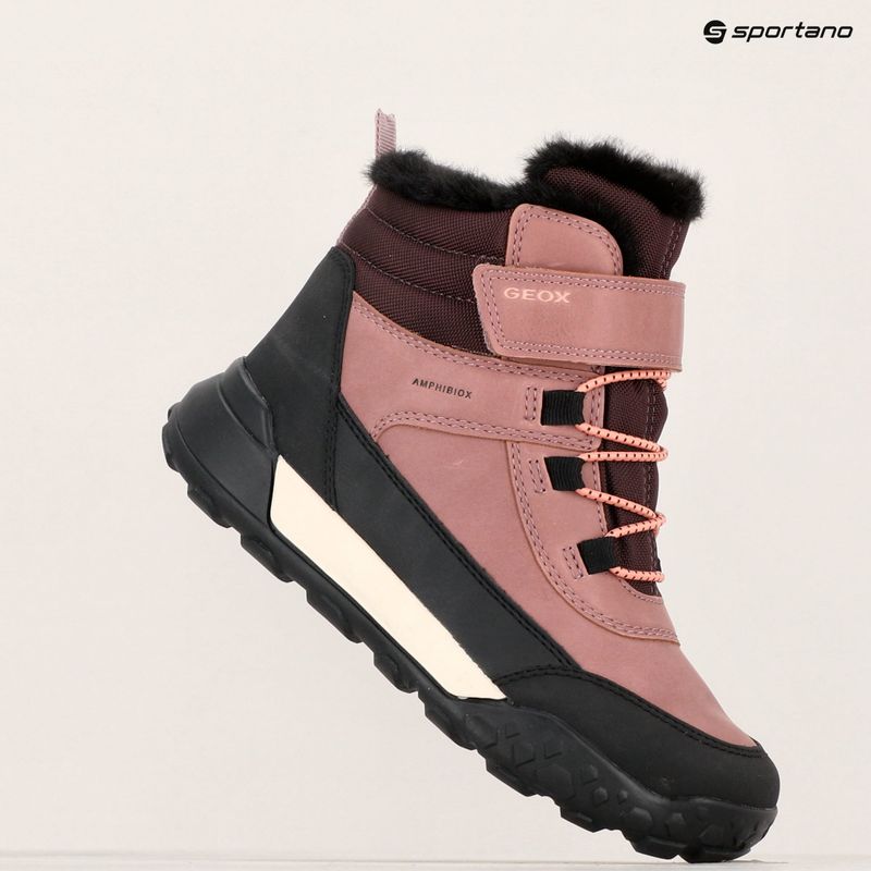Младежки ботуши за сняг Geox Trekkyup ABX dark pink 17