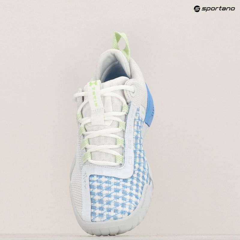 Under Armour дамски обувки за тренировка TriBase Reign 6 white/horizon blue/morph green 15