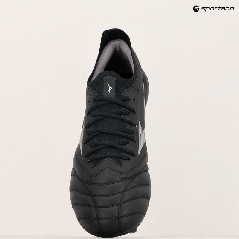 Мъжки футболни обувки Mizuno Morelia Neo IV β Elite FG black/galaxy silver 9