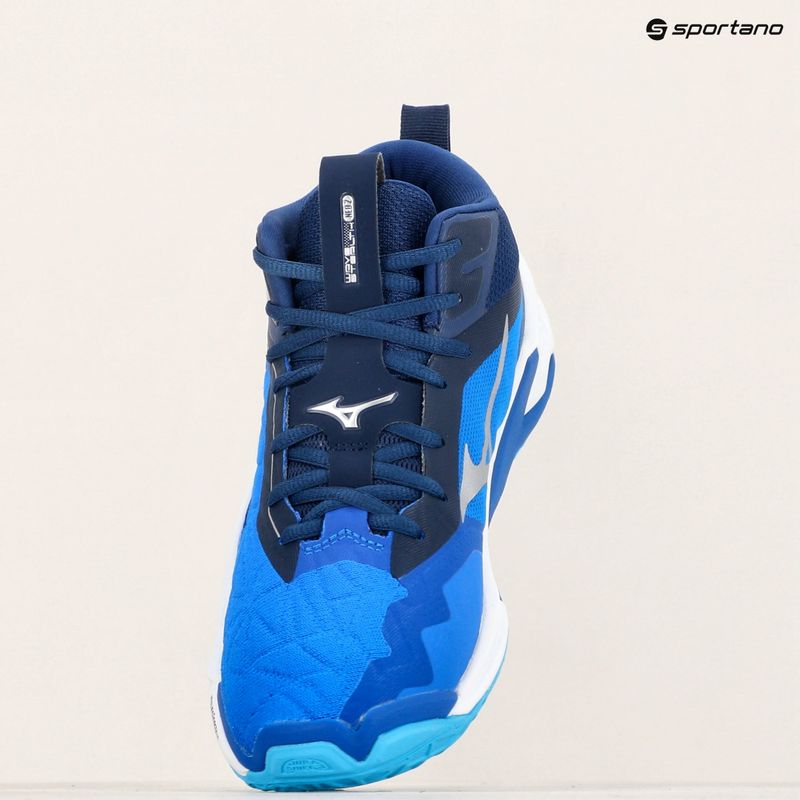 Мъжки обувки за хандбал Mizuno Wave Stealth Neo 2 Mid mugen blue/white/estate blue 12