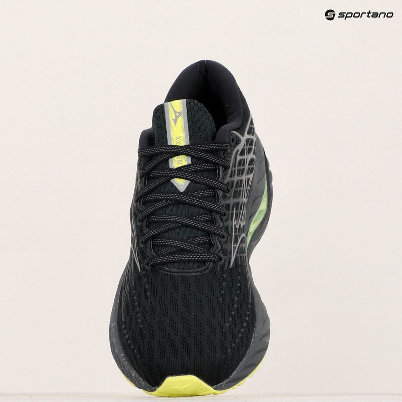 Мъжки обувки за бягане Mizuno Wave Inspire 20 black/silver/sunny lime 11