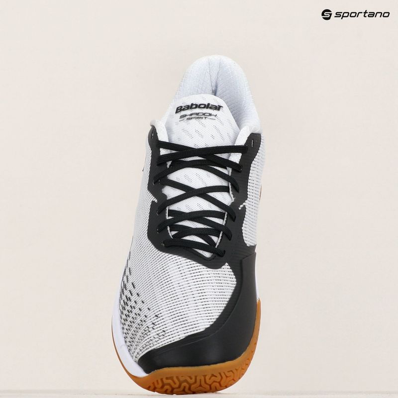 Мъжки обувки за бадминтон Babolat Shadow Spirit 2 white/ black 15
