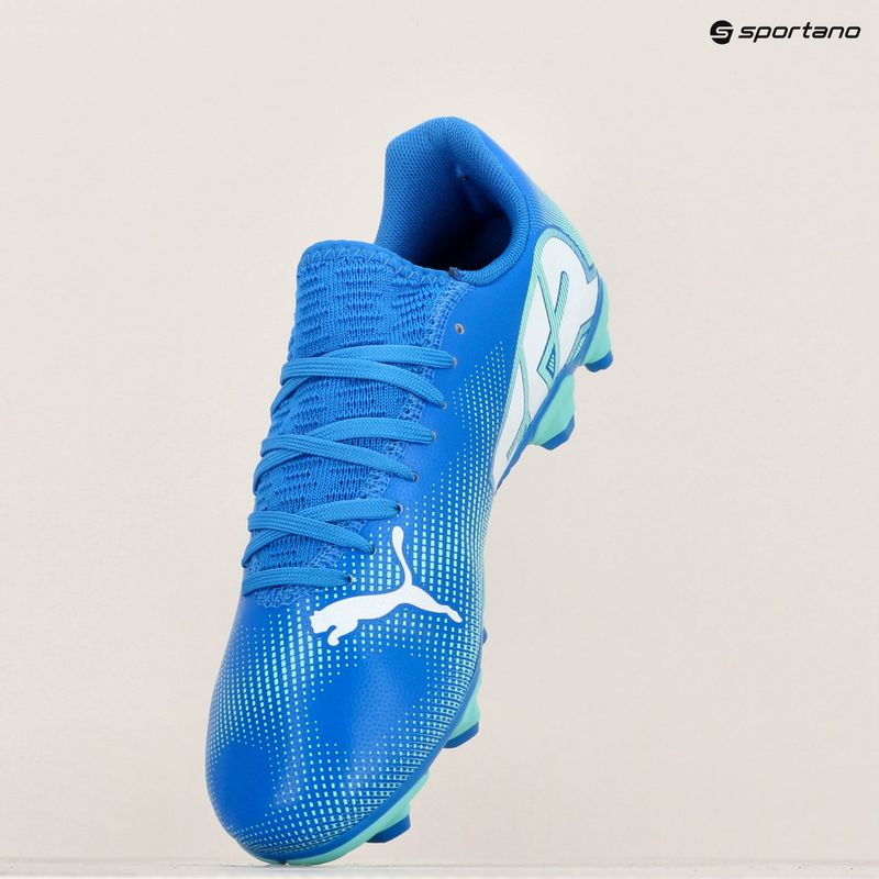 Детски футболни обувки PUMA Future 7 Play FG/AG Jr hyperlink blue/mint/puma white 8