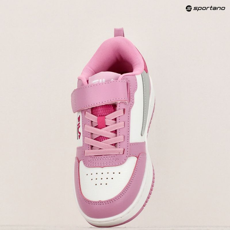 Детски обувки FILA Rega Nf Velcro white/moonlite mauve 16