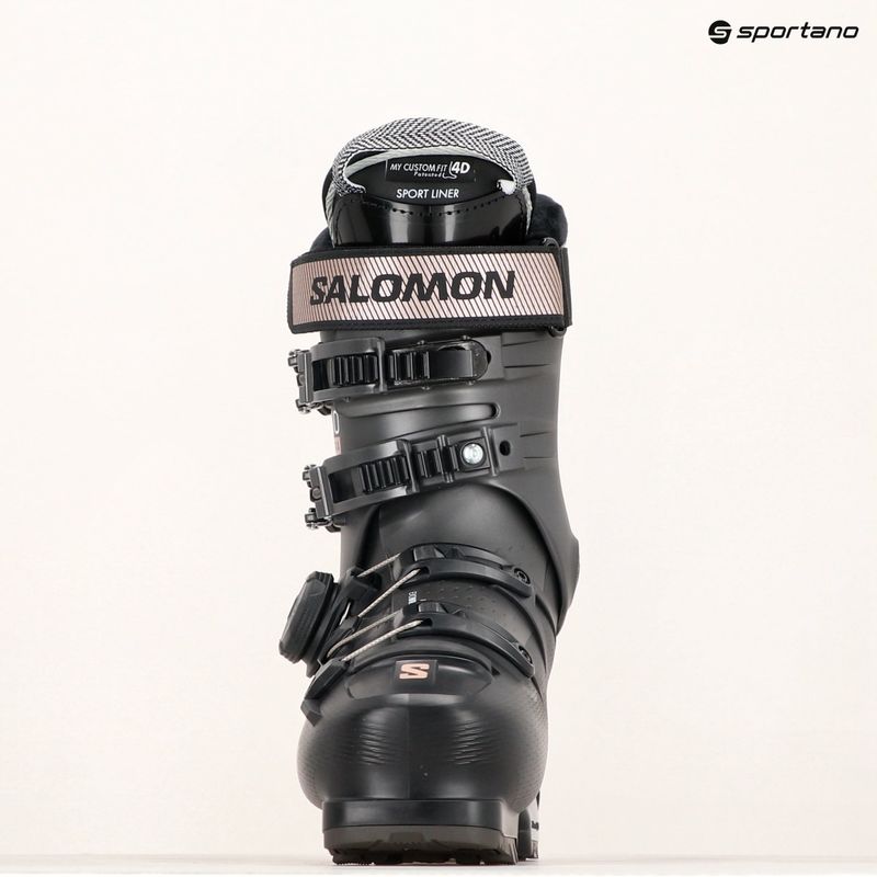 Дамски ски обувки Salomon S/Pro Supra Boa 95 W GW black/beluga/pink gold metallic 7