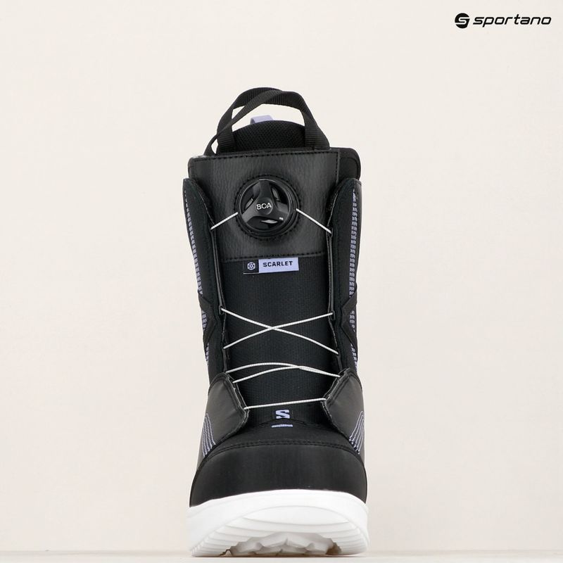 Дамски обувки за сноуборд Salomon Scarlet Boa black/black/persian violet 7