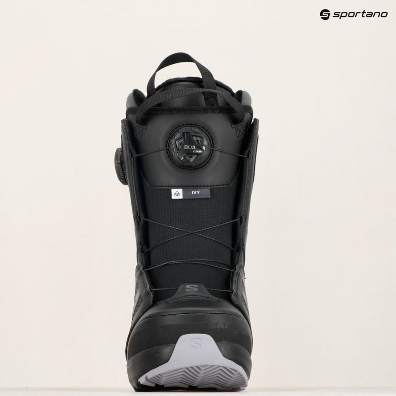 Дамски обувки за сноуборд Salomon Ivy Boa SJ Boa W black/black/lilac grey 7