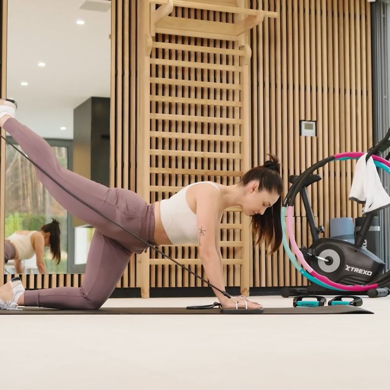 Многофункционална платформа с дръжки XTREXO сгъваема TXO-B4Z044-BK black 11