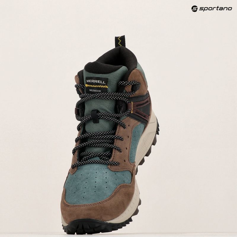 Мъжки туристически обувки Merrell Wildwood Mid Ltr Wp forest 9