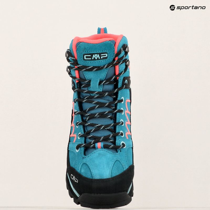 Дамски обувки за трекинг CMP Moon Mid WP teal/red fluo 9