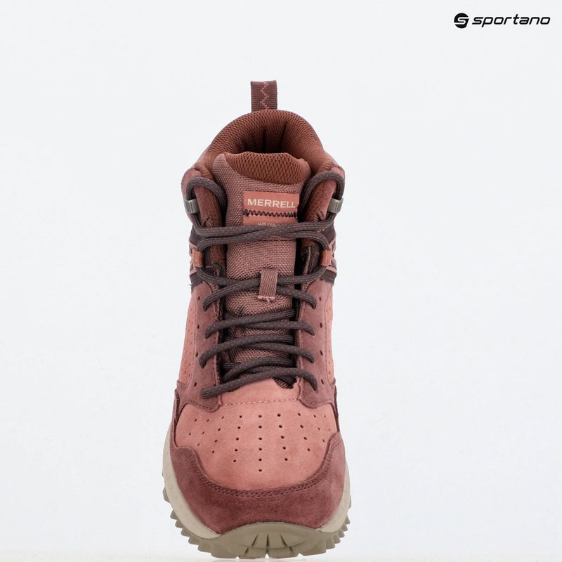 Дамски туристически обувки Merrell Wildwood Mid Ltr Wp marron/burlwood 11