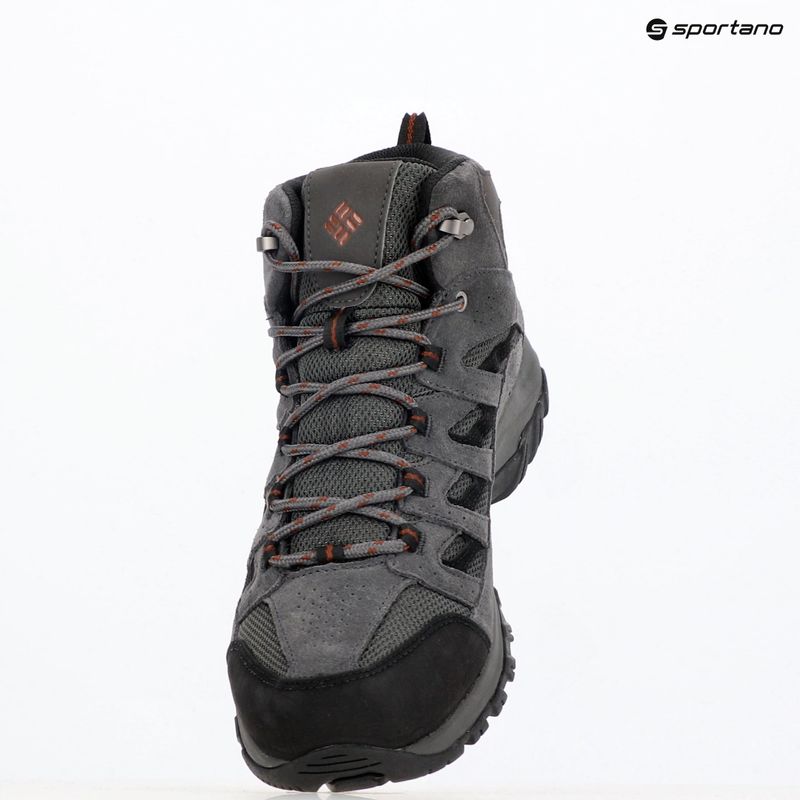 Мъжки обувки за трекинг Columbia Crestwood Mid Wp V2 dark grey/ deep rust 9