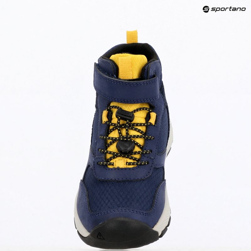 Детски туристически обувки KEEN Skua Mid WP navy academy/yolk yellow 15