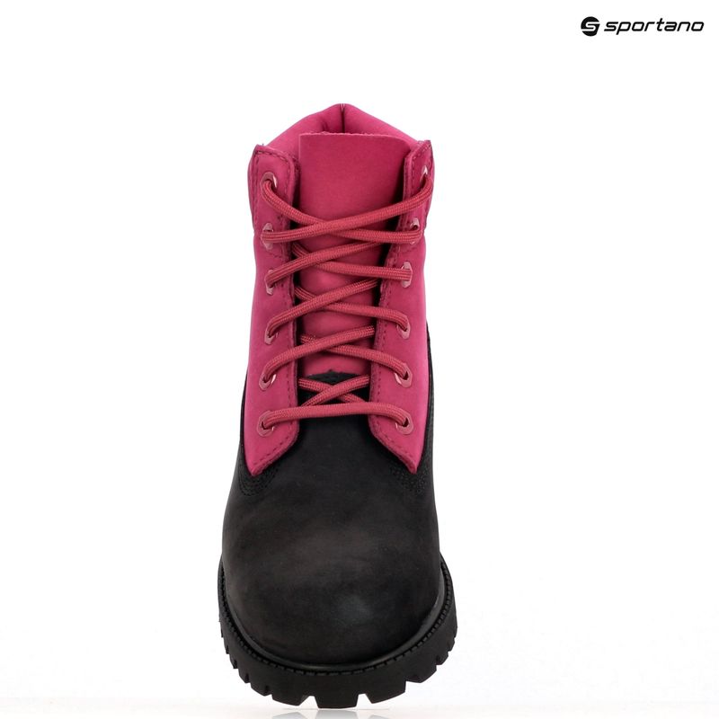 Детски обувки Timberland Premium 6 In Lace black nubuck/dark pink 18