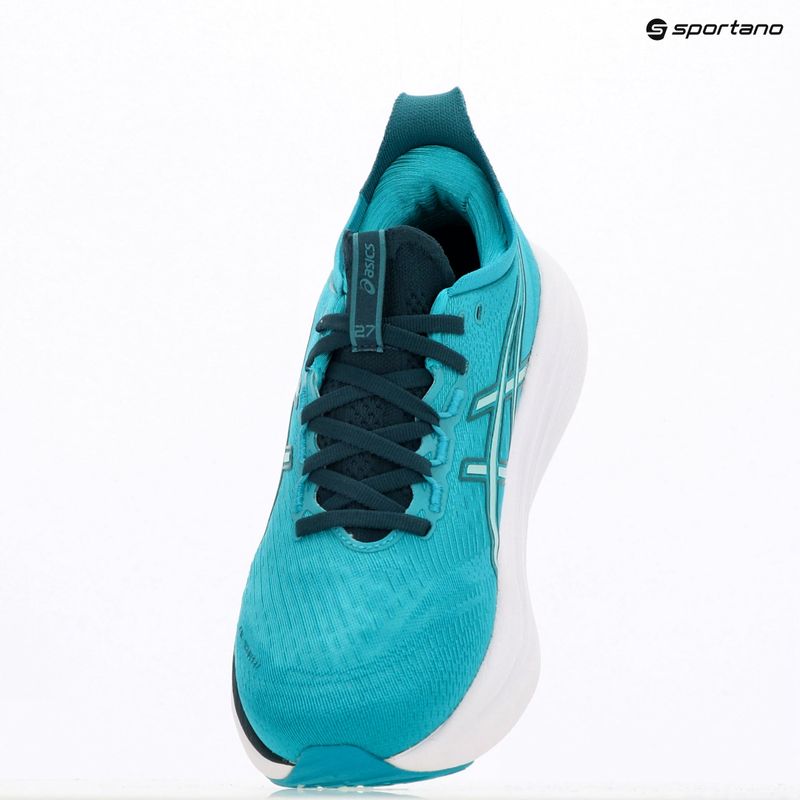 Мъжки обувки за бягане ASICS Gel-Nimbus 27 wave teal/saxon green 9