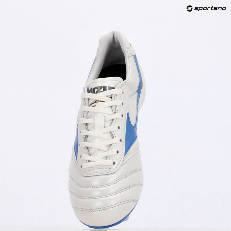 Мъжки футболни обувки Mizuno Morelia II Japan Md white/laser blue/gold 9
