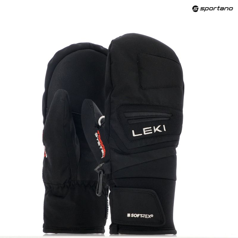 Детски скиорски ръкавици LEKI Griffin 3D Junior black 10