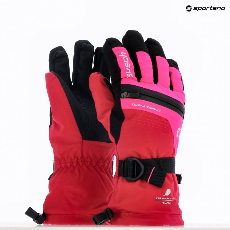 Детски скиорски ръкавици Reusch Lando R-TEX XT cerise/pink glo 8