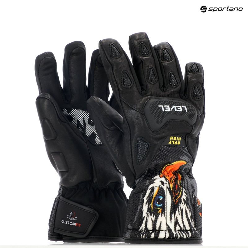 Детски скиорски ръкавици Level Sq JR CF pk black 7