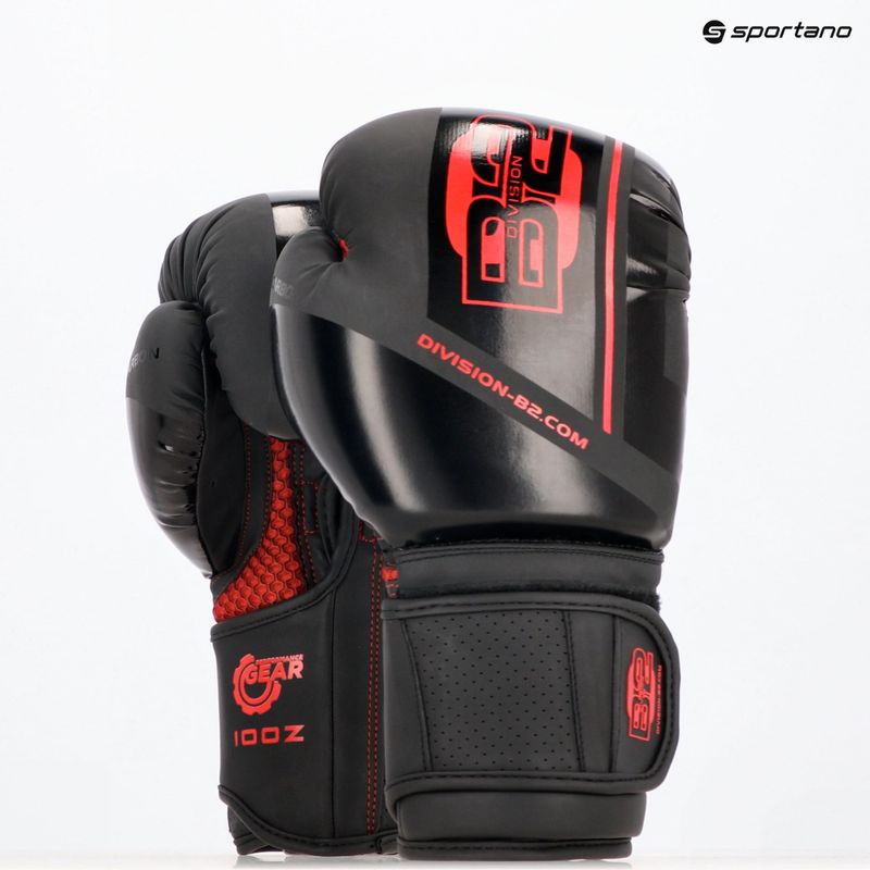 Боксови ръкавици DIVISION B-2 Pro Carbon black/red 7