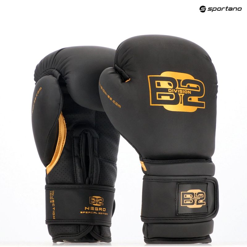 Боксови ръкавици DIVISION B-2 Pro Carbon black/gold 7