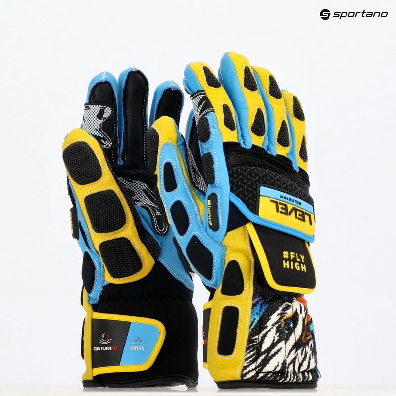 Скиорски ръкавици Worldcup CF yellow/blue 8