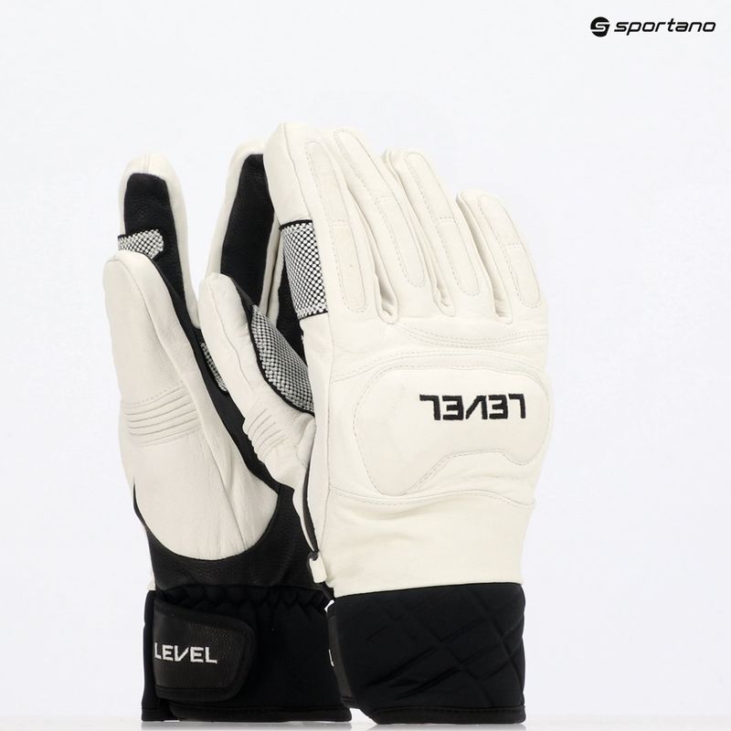 Скиорски ръкавица Level Race black/white 10