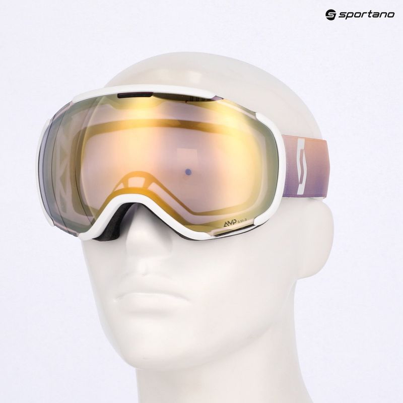 Скиорски очила SCOTT Faze II LS white/soft pink/light sensitive bronze chrome 7