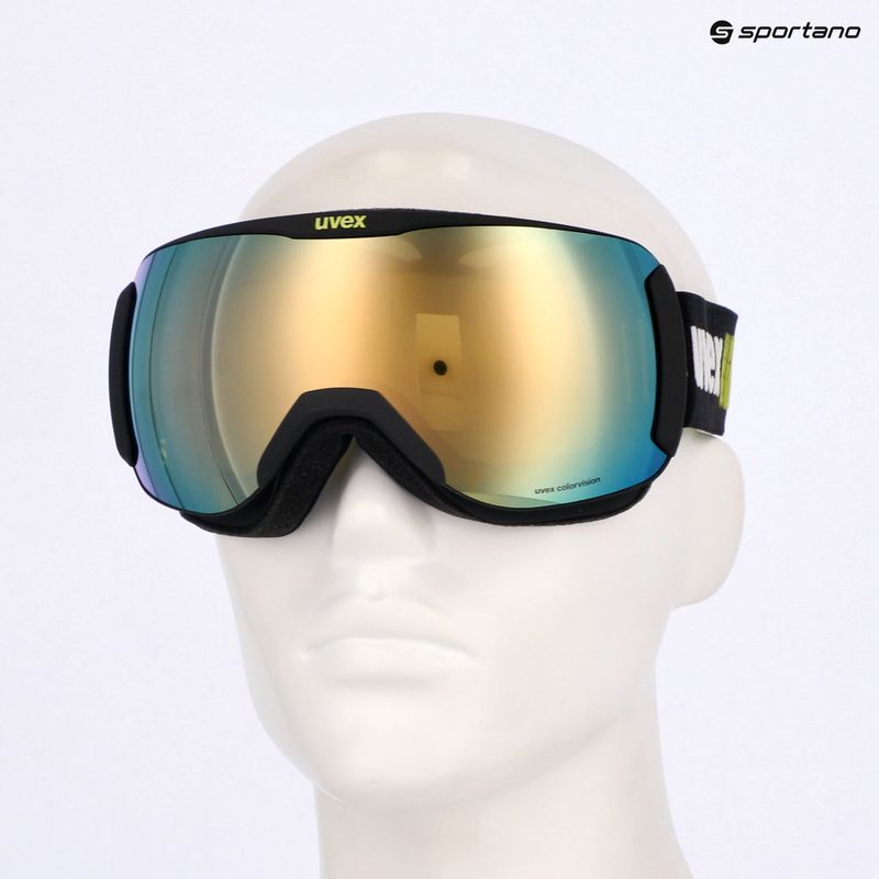 Предпазни ски очила UVEX Downhill 2100 CV Race black matt/mirror gold clear 7