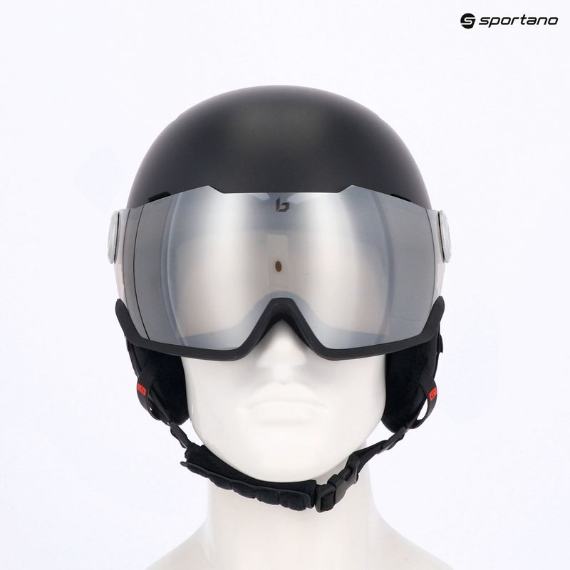 Ски каска Bollé Might Visor titanium red matte/brown gun 11